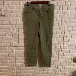 Madewell woman’s high rise jeans skinny crop 29
